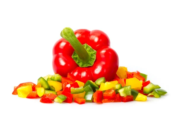 Slices of pepper — Stock Photo, Image