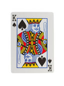 Staré hrací karta (král)