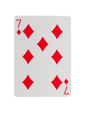 Playing card (seven) clipart