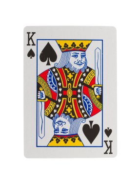 Old playing card (king) clipart