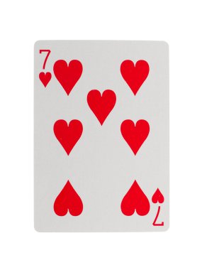 Old playing card (seven) clipart