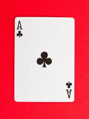 Old playing card (ace) clipart