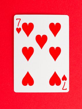 Old playing card (seven) clipart