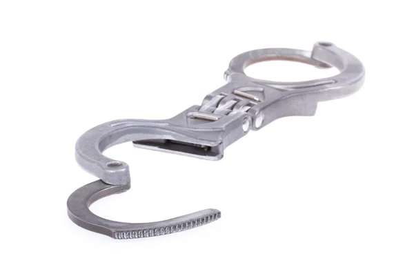 金属製の手錠のクローズ アップ — ストック写真