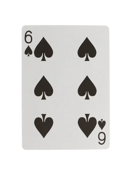 Jugando a las cartas (seis ) — Foto de Stock