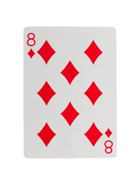 Playing card (eight) — Stock Photo, Image