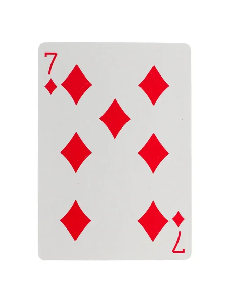 Spielkarte (sieben) — Stockfoto
