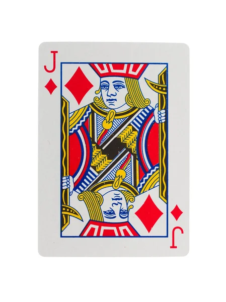 Velho cartão de baralho (jack ) — Fotografia de Stock