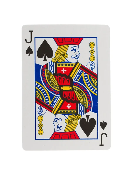 Vieille carte à jouer (jack ) — Photo