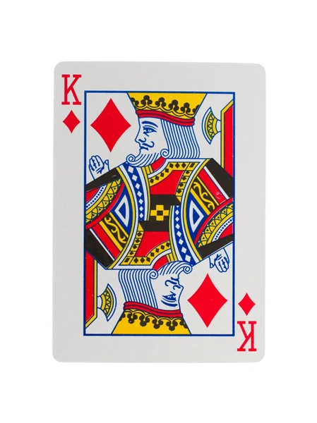 Velho cartão de jogar (rei ) — Fotografia de Stock