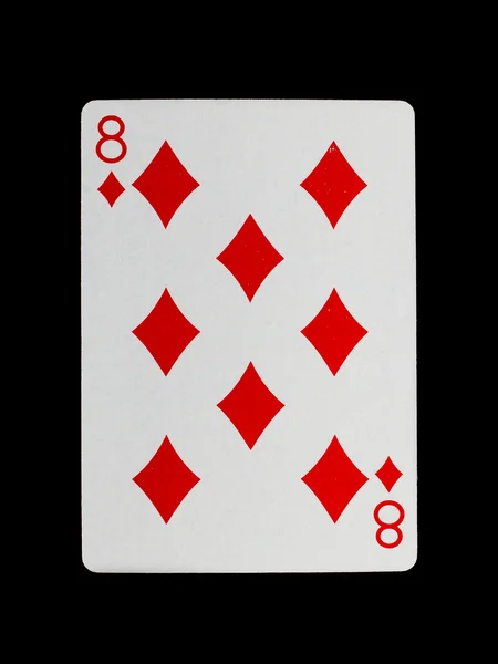 Old playing card (eight) — Stock Photo, Image