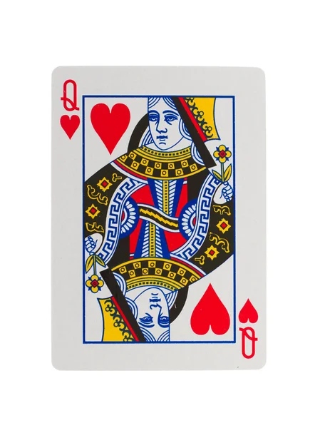 Игра в карты (Queen ) — стоковое фото