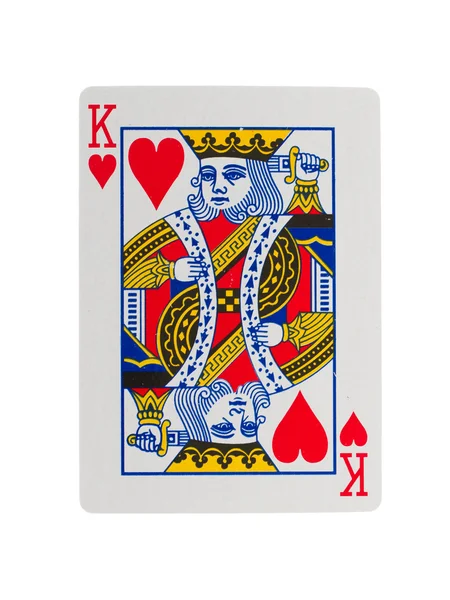 Стара гральна картка (король ) — стокове фото