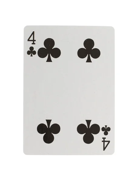 Playing card (four) — Stock Photo, Image
