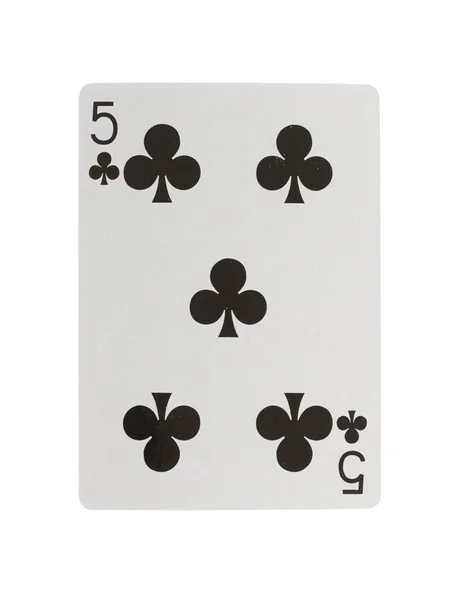 Spelkort (fem) — Stockfoto