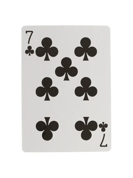 Playing card (seven) — Stock Photo, Image