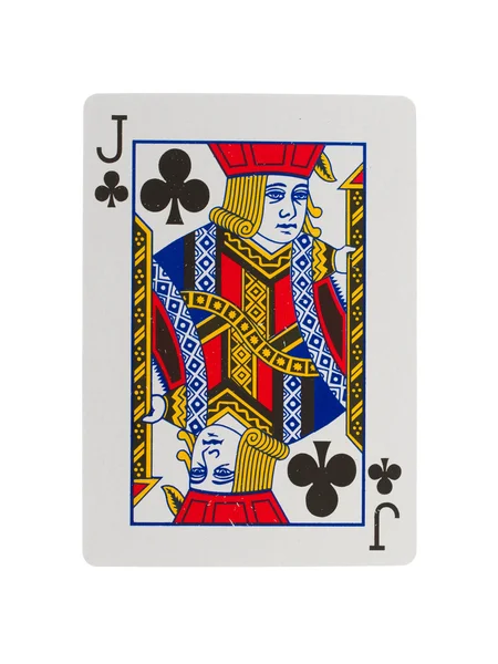 Alte Spielkarte (Buchse) — Stockfoto