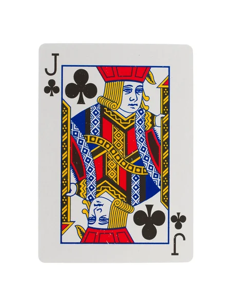 stock image Old playing card (jack)