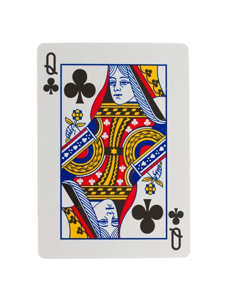 Alte Spielkarte (Königin) — Stockfoto