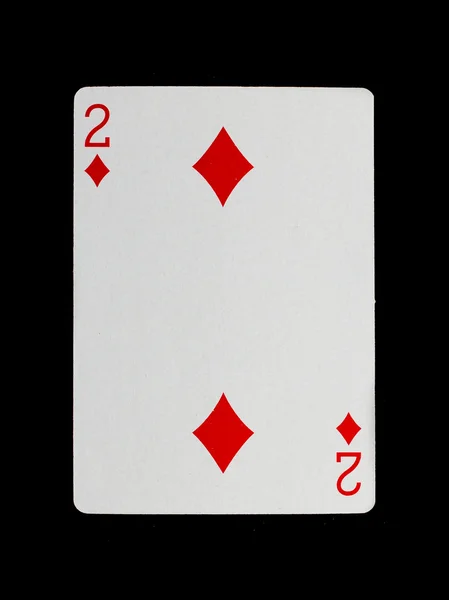 Velho cartão de baralho (dois ) — Fotografia de Stock
