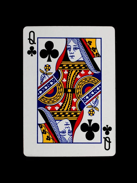 놀이 카드 (여왕) — 스톡 사진