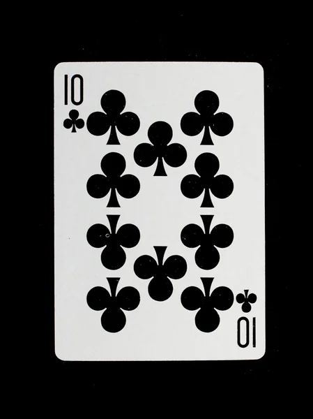 Hrací karta, (deset) — Stock fotografie