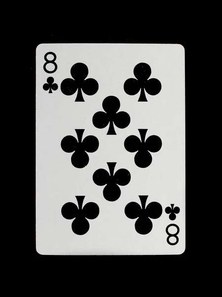 Hrací karta, (osm) — Stock fotografie