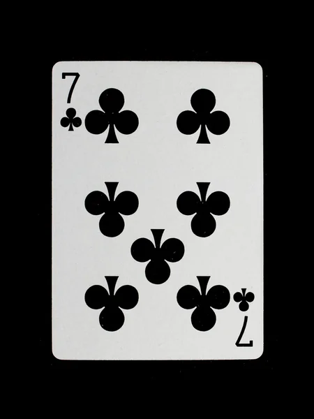 Playing card (seven) — Stock Photo, Image