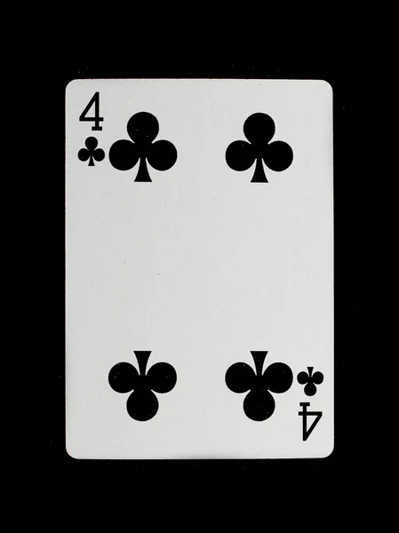 Playing card (four) — Stock Photo, Image