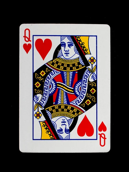 Jugando a las cartas (reina ) — Foto de Stock