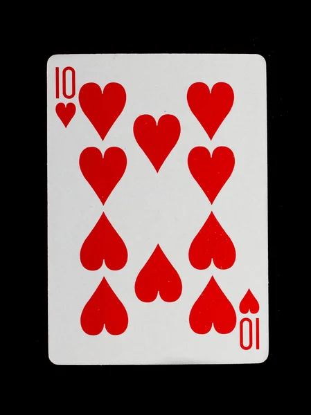 Kart do gry (dziesięć) — Zdjęcie stockowe