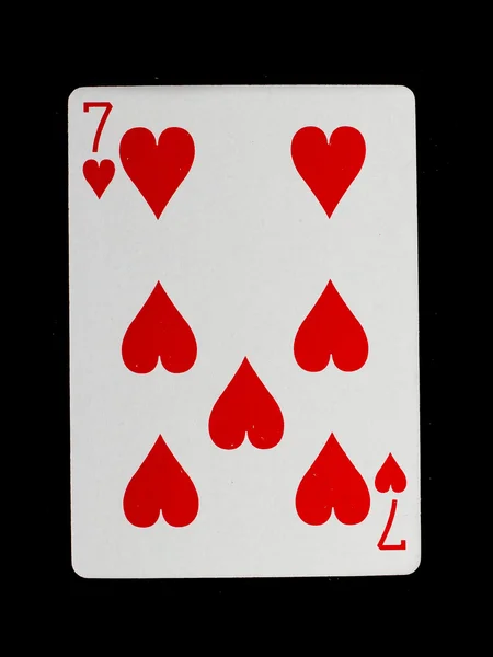 Kart do gry (siedem) — Zdjęcie stockowe