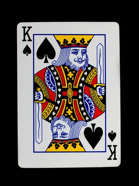 놀이 카드 (킹) — 스톡 사진