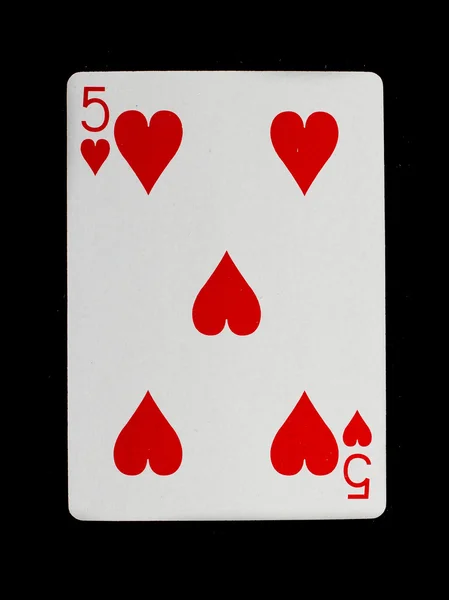 Cartas de jogar (cinco ) — Fotografia de Stock
