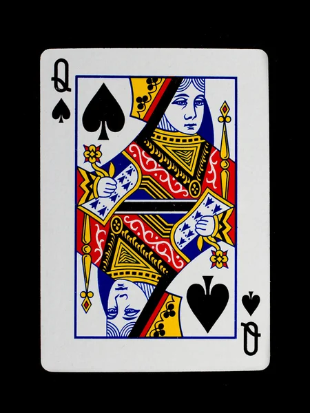 Playing card (queen) — Stock Photo, Image