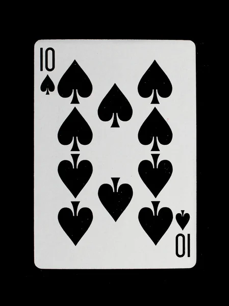 Kart do gry (dziesięć) — Zdjęcie stockowe