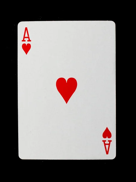 놀이 카드 (에이스) — 스톡 사진