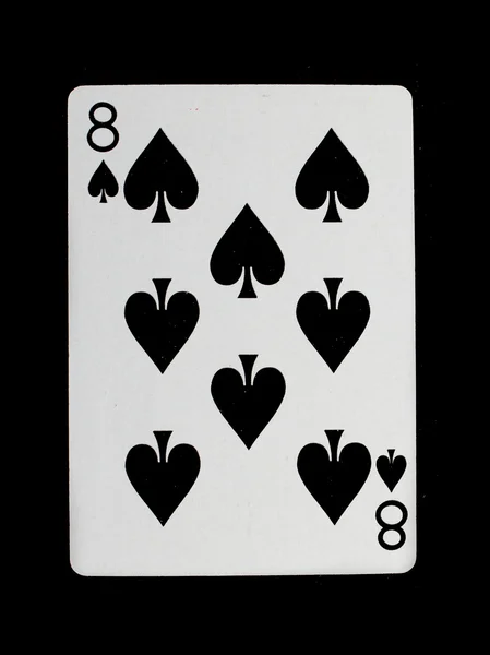 Jugando a las cartas (ocho ) — Foto de Stock