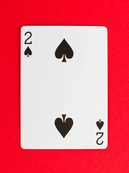 Hrací karta, (dva) — Stock fotografie