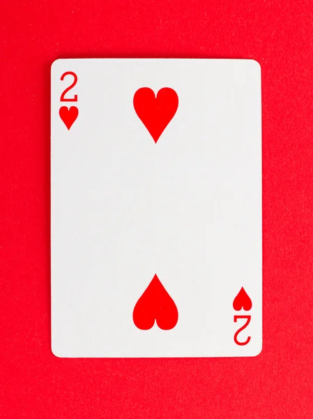 (2 개는 오래 된 놀이 카드) — 스톡 사진