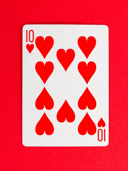 Spelkort (tio) — Stockfoto