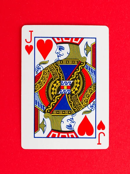 Jugando a las cartas (jack ) — Foto de Stock