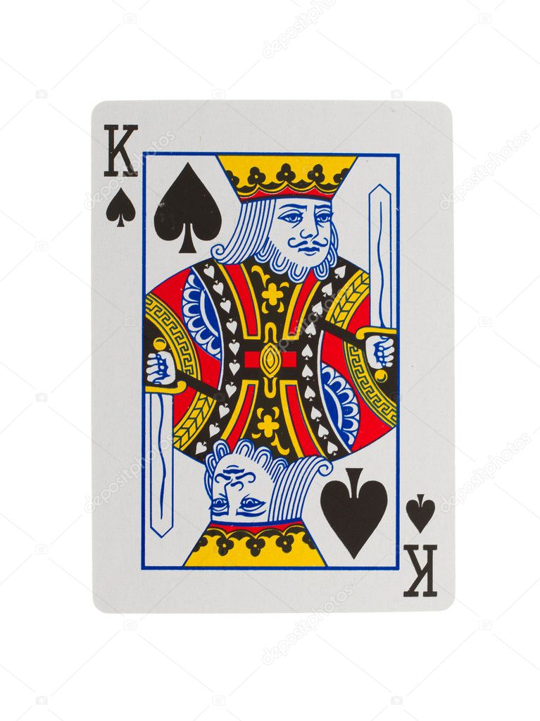 Old playing card (king)