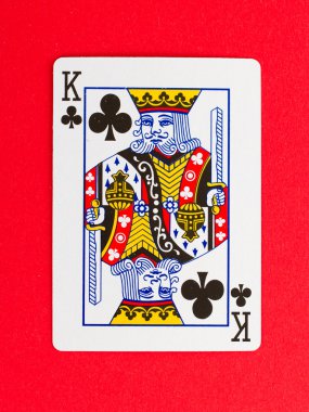 Old playing card (king) clipart