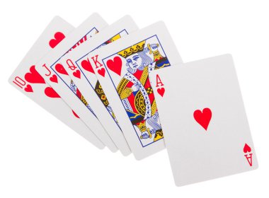 kartlar masada poker için