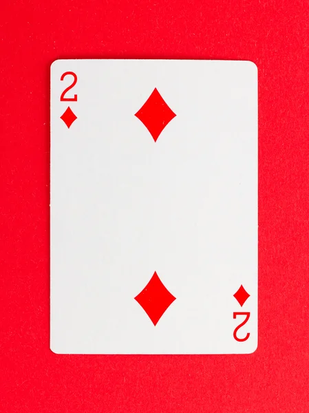 Spielkarte (zwei) — Stockfoto