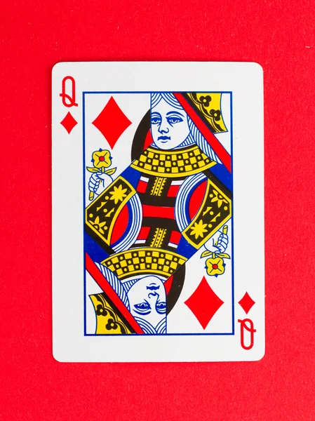 Playing card (koningin) — Stockfoto