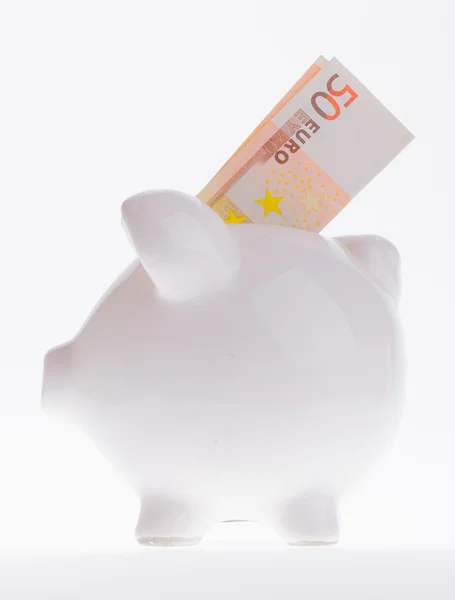 Saving fifty euro — Stock Photo, Image