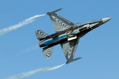 Belgium F-16 Demo Team clipart