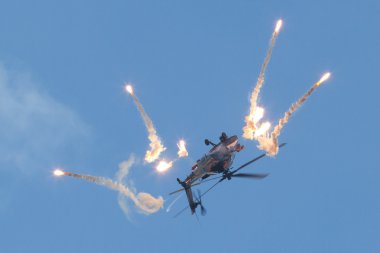 Apache AH-64D Solo Display Team clipart